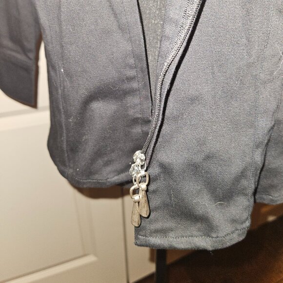 Women's Harley-Davidson Black Zip Front Shirt - Picture 5 of 5